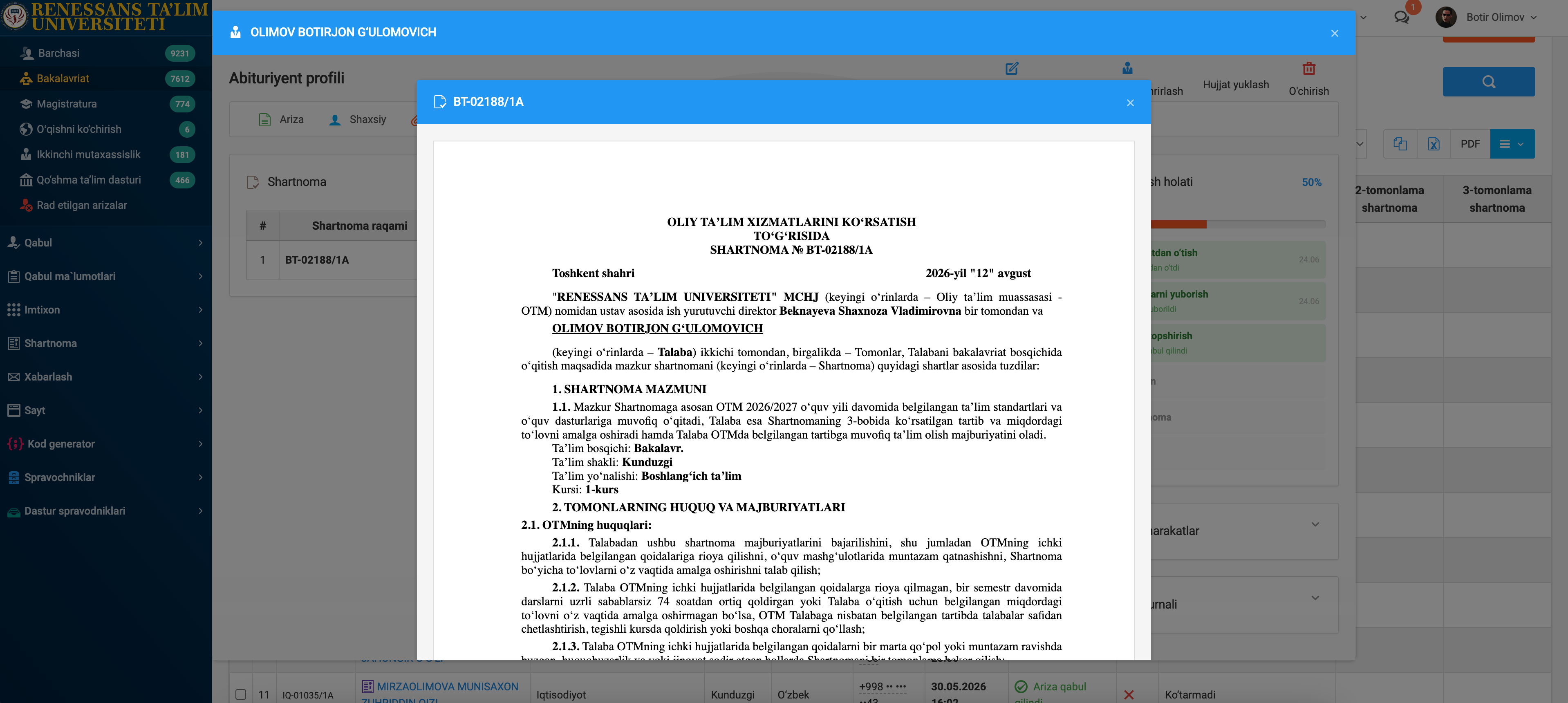 Abituriyent kabineti / Testlar